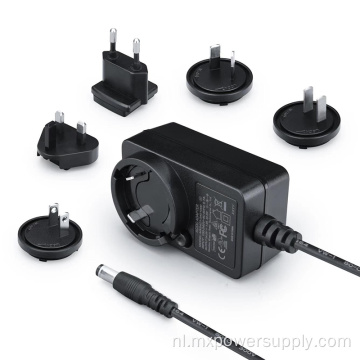 12v2a verwisselbare plug -stroomadapter met ETL FCC